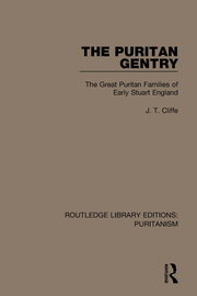 The Puritan Gentry: The Great Puritan Families of Early Stuart England book cover