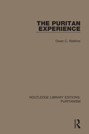 The Puritan Experience book cover