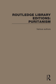 Routledge Library Editions: Puritanism book cover