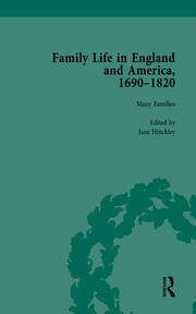 Family Life in England and America, 1690–1820, vol 1 book cover
