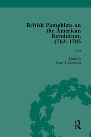 British Pamphlets on the American Revolution, 1763-1785, Part II, Volume 6 book cover