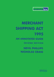 Merchant Shipping Act 1995: An Annotated Guide book cover