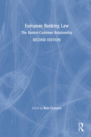 European Banking Law: The Banker-Customer Relationship book cover