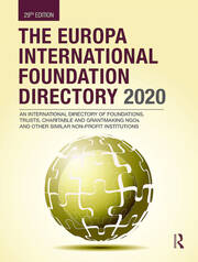 The Europa International Foundation Directory 2020 book cover
