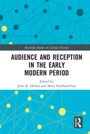 Audience and Reception in the Early Modern Period book cover