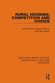 Rural Housing: Competition and Choice book cover