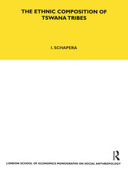The Ethnic Composition of Tswana Tribes book cover