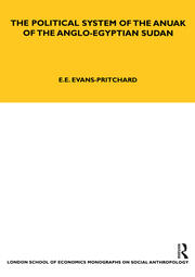 The Political System of the Anuak of the Anglo-Egyptian Sudan book cover