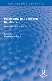 Philosophy and Personal Relations: An Anglo-French Study book cover