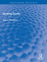 Studying Society book cover