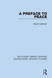 A Preface to Peace book cover