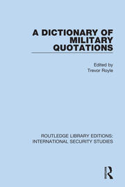 A Dictionary of Military Quotations book cover