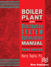 Boiler Plant and Distribution System Optimization Manual, Third Edition book cover