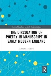 The Circulation of Poetry in Manuscript in Early Modern England book cover