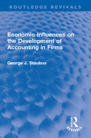 Economic Influences on the Development of Accounting in Firms book cover
