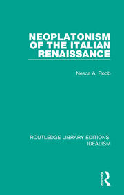 Neoplatonism of the Italian Renaissance book cover