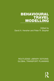 Behavioural Travel Modelling book cover