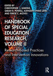 Handbook of Special Education Research, Volume II: Research-Based Practices and Intervention Innovations book cover