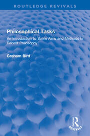 Philosophical Tasks: An Introduction to Some Aims and Methods in Recent Philosophy book cover