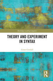Theory and Experiment in Syntax book cover
