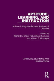 Aptitude, Learning, and Instruction: Volume 1: Cognitive Process Analyses of Aptitude book cover