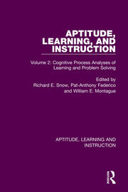 Aptitude, Learning, and Instruction: Volume 2: Cognitive Process Analyses of Learning and Problem Solving book cover