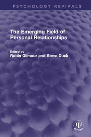 The Emerging Field of Personal Relationships book cover