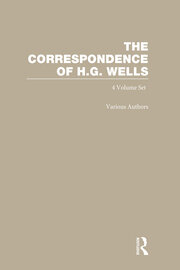 The Correspondence of H.G. Wells: Volumes 1–4 book cover