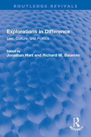 Explorations in Difference: Law, Culture, and Politics book cover