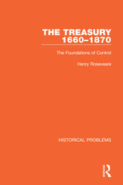 The Treasury 1660-1870: The Foundations of Control book cover