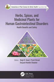 Herbs, Spices, and Medicinal Plants for Human Gastrointestinal Disorders: Health Benefits and Safety book cover