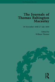 The Journals of Thomas Babington Macaulay Vol 2 book cover