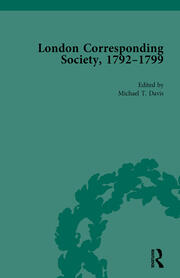 The London Corresponding Society, 1792-1799 Vol 6 book cover