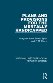 Plans and Provisions for the Mentally Handicapped book cover