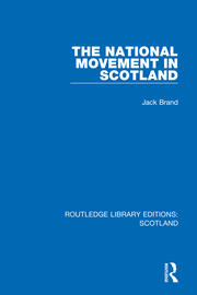 The National Movement in Scotland book cover
