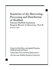 Sanitation of the Harvesting, Processing, and Distribution of Shellfish book cover