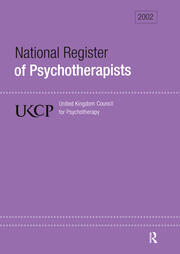 National Register of Psychotherapists 2002 book cover