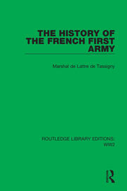 The History of the French First Army book cover