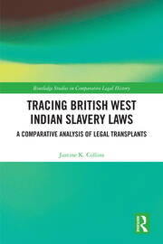 Tracing British West Indian Slavery Laws: A Comparative Analysis of Legal Transplants book cover