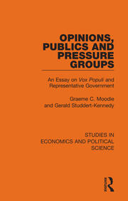 Opinions, Publics and Pressure Groups: An Essay on 'Vox Populi' and Representative Government book cover