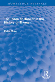 The Place of Hooker in the History of Thought book cover