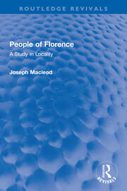 People of Florence: A Study in Locality book cover