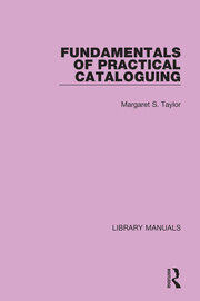 Fundamentals of Practical Cataloguing book cover