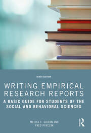 Writing Empirical Research Reports: A Basic Guide for Students of the Social and Behavioral Sciences book cover