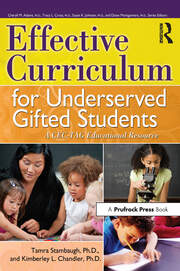 Effective Curriculum for Underserved Gifted Students: A CEC-TAG Educational Resource book cover