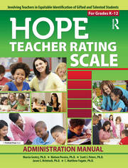 HOPE Teacher Rating Scale: Involving Teachers in Equitable Identification of Gifted and Talented Students in K-12: Manual book cover