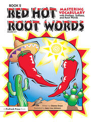 Red Hot Root Words: Mastering Vocabulary With Prefixes, Suffixes, and Root Words (Book 2, Grades 6-9) book cover