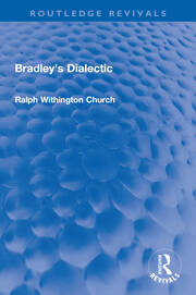 Bradley's Dialectic book cover
