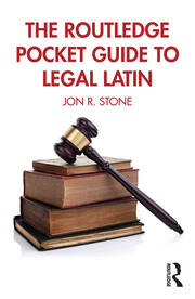 The Routledge Pocket Guide to Legal Latin book cover
