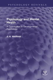 Psychology and Mental Health: A Contribution to Developmental Psychology book cover